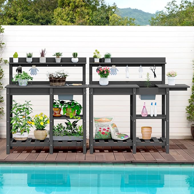 SERWALL Outdoor Potting Bench - Image 11