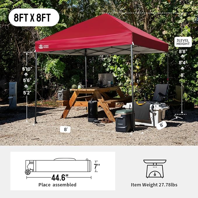 CROWN SHADES 8x8 Pop Up Canopy - Image 2