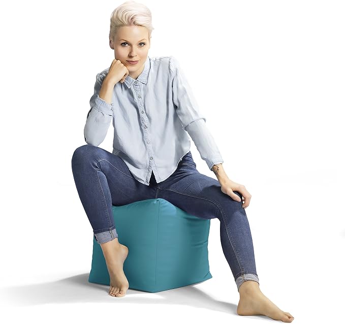 Gouchee Home Cube Brava Pouf Ottoman Foot Rest - Image 5