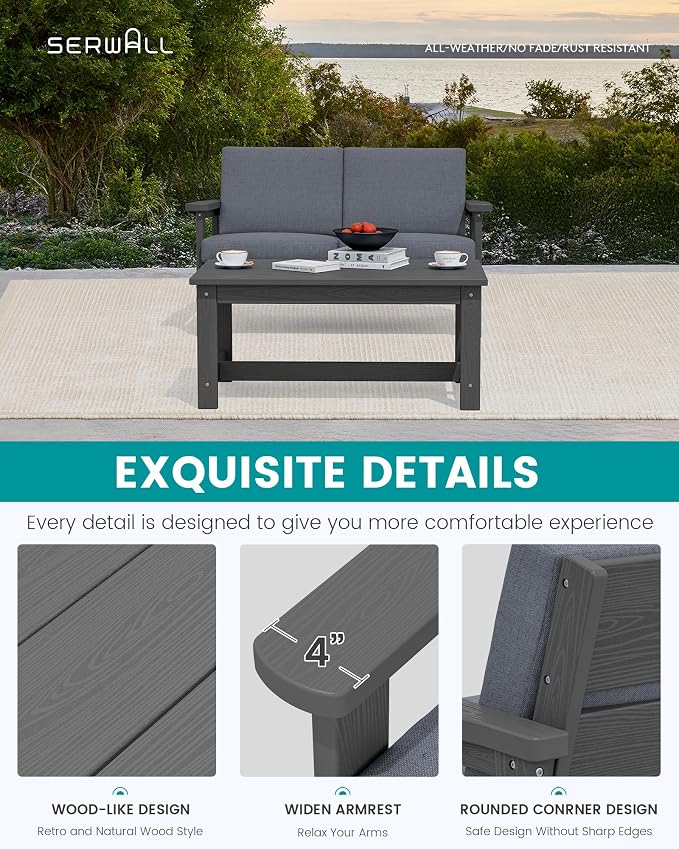 SERWALL Outdoor Loveseat - Image 4