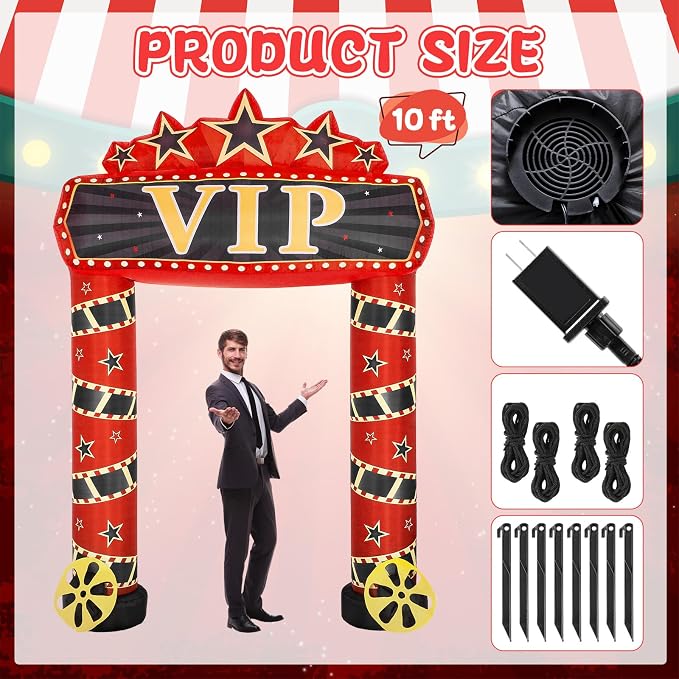 10 ft Movie Night Inflatable Decorations - Image 2