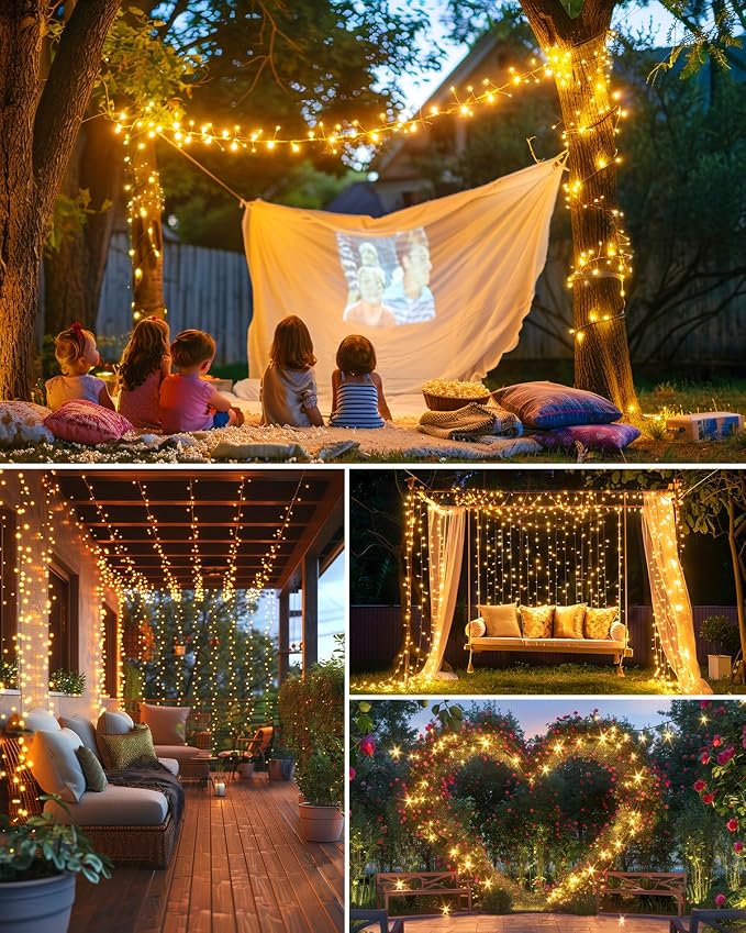 Brightown Solar String Lights for Outside, 19.6Ft 240 LED Solar String Lights - Image 9