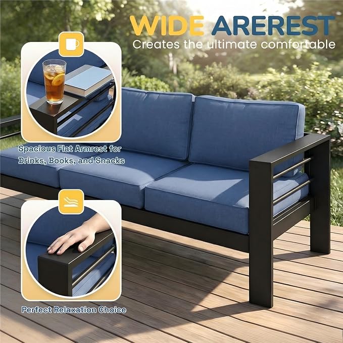 Wisteria Lane Aluminum Patio Furniture Set - Image 4