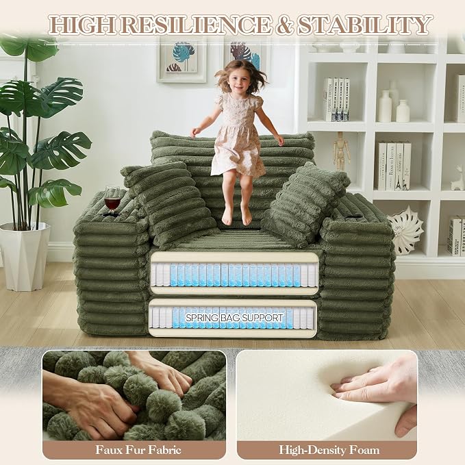 5-In-1 Oversized Chaise Lounge Chair Indoor - Image 3