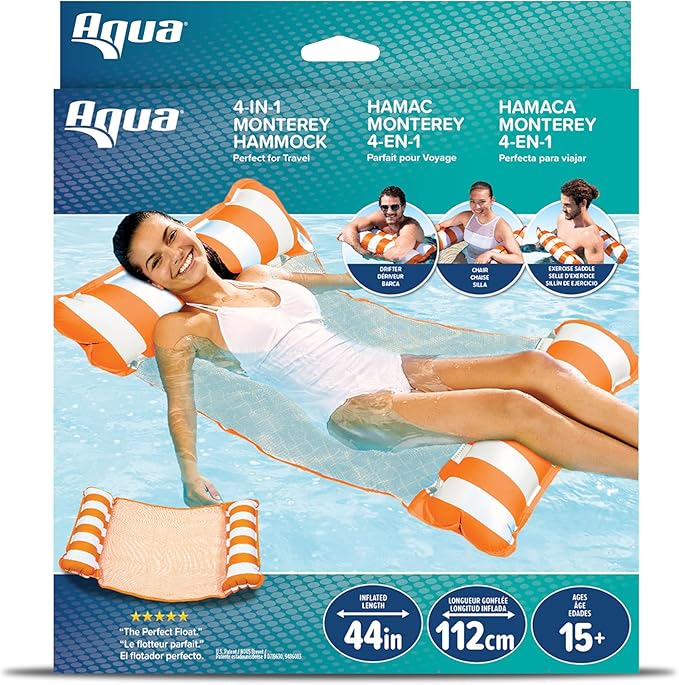 Aqua Original 4-in-1 Monterey Hammock Pool Float & Water Hammock – Multi-Purpose - Image 2