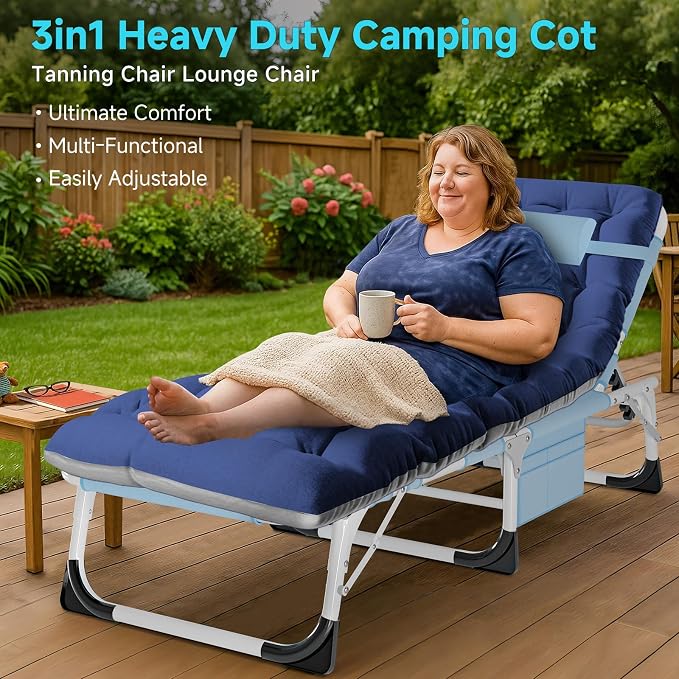 ABORON 3 in 1 Sun Tanning Chair Oversized - Image 3