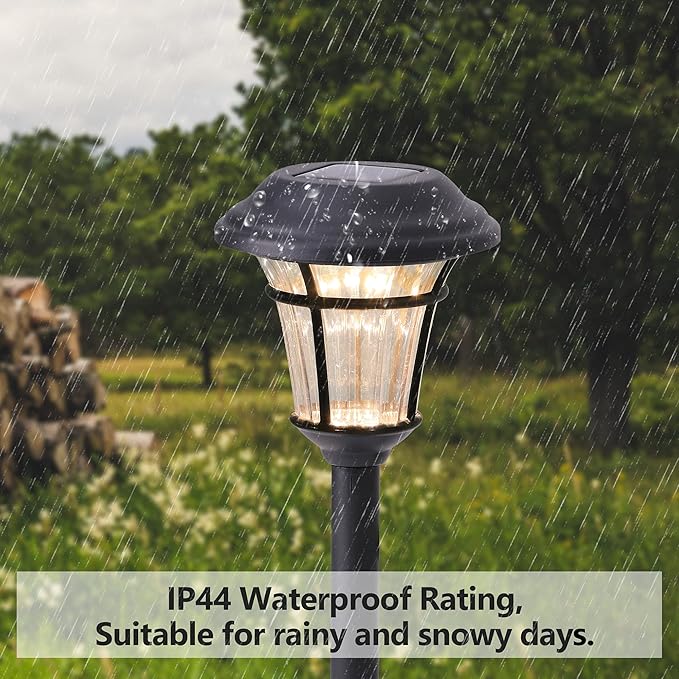 MAGGIFT 12 Pack Solar Pathway Lights Outdoor Solar Garden Lights - Image 7