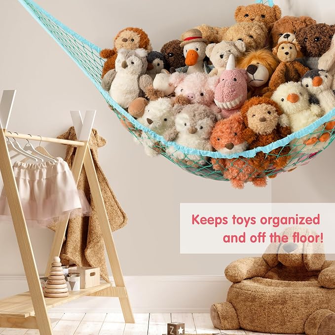 Stuffed Animal Storage Hammock Net Corner - Image 4