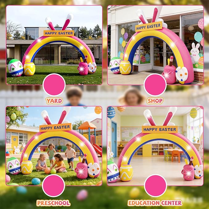10FT Easter Inflatables Archway - Image 7