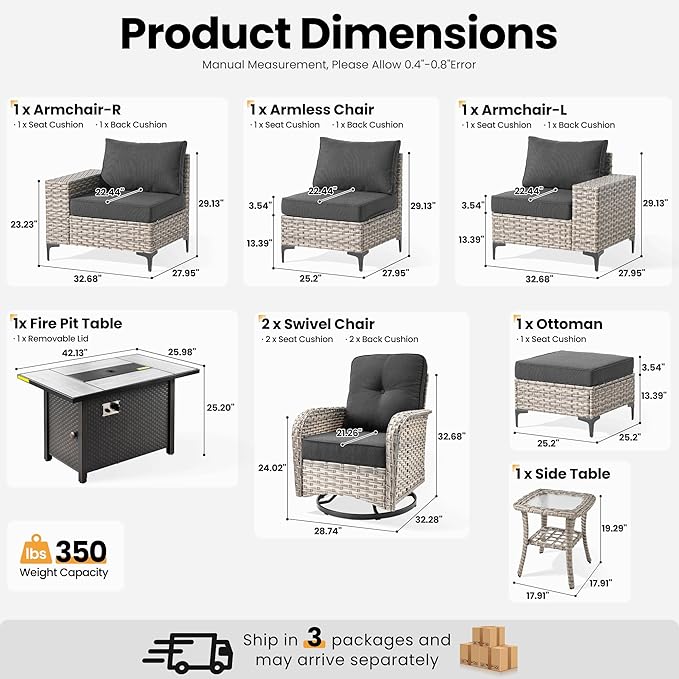 ovios 8-Piece Patio Furniture Set - Image 8