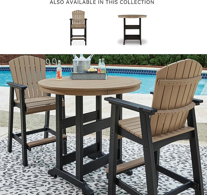 Signature Design by Ashley Fairen Trail Modern Round Bar Table - Image 6