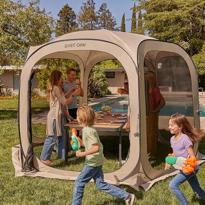 East Oak Screen House Tent Pop-Up, Portable Screen Room Canopy Instant Pop Up - Image 7