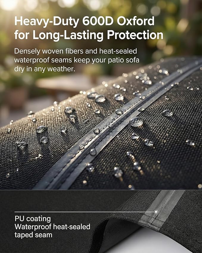 4-Piece Patio Furniture Cover Set, Waterproof Outdoor Furniture Covers - Image 6