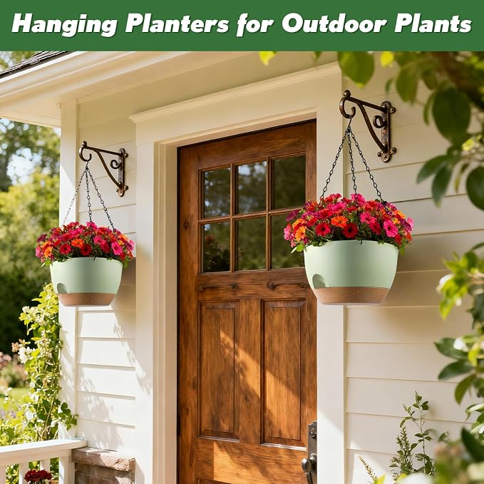 4-Piece Set of 8-Inch Hanging Planters - Image 5