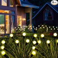 Solar Garden Lights Outdoor, 8 Pack 80 LED Solar Firefly Lights Waterproof by KohlrabiDecor