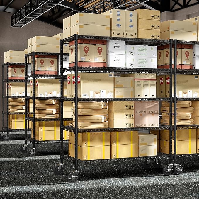 53" W Garage Shelving 5 Tier Industrial 2200LBS Metal Shelving Units - Image 2