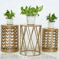 Y&M Nesting Side Table, Outdoor Decorative Garden Stool by YM