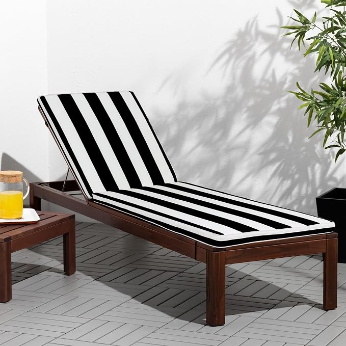 Outdoor Chaise Lounge Chair Cushions 2 Pack, Thick Waterproof Patio Pool Lounge - Image 6