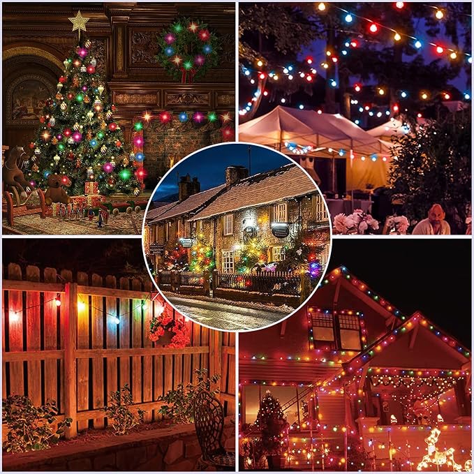 25Ft LED Outdoor String Lights, G40 Outdoor Christmas Decorations Lights - Image 7