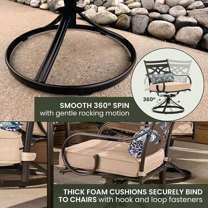 Hanover Montclair 5-Piece Patio Dining Set - Image 8