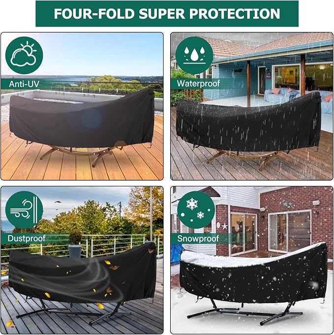 AKEfit Hammock Cover, 400D Upgraded Waterproof Hammock Cover - Image 7