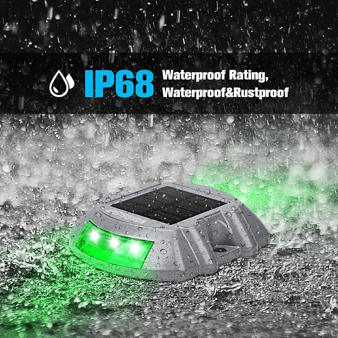 VOLISUN Christmas Solar Deck Lights Driveway Dock Lights, Auto On/Off - Image 4