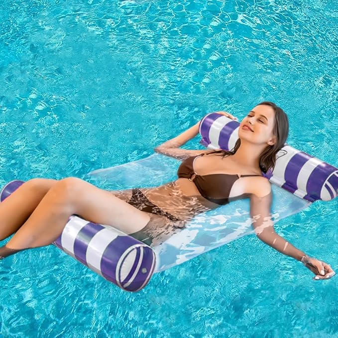 2-Pack Swimming Pool Float Hammock, Water Hammock Lounge - Image 3