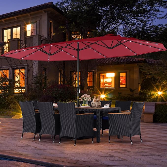 Tangkula 11 Pieces Patio Dining Set - Image 4