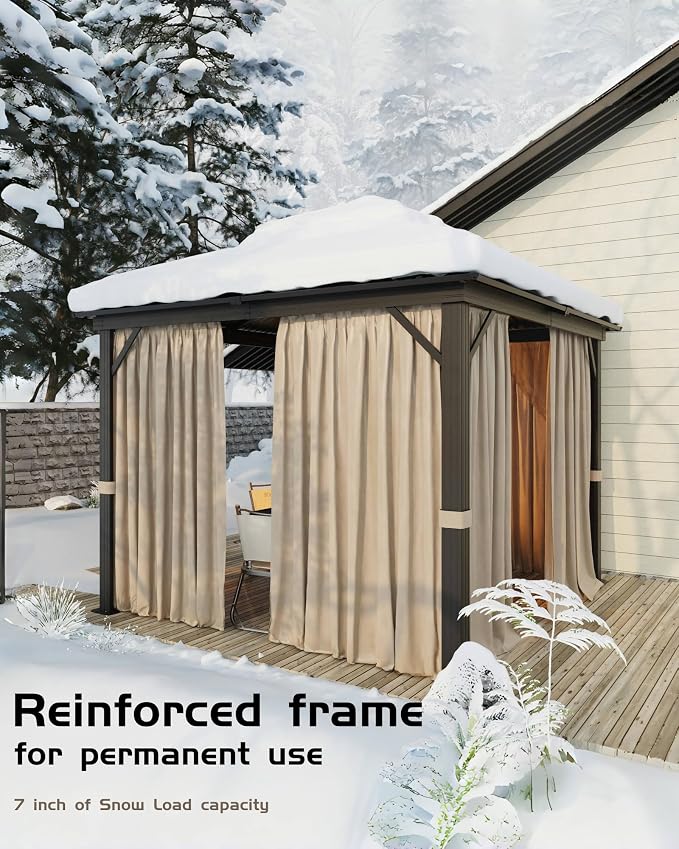 GarveeLife Hardtop Gazebo 12 ft x12 ft - Image 6