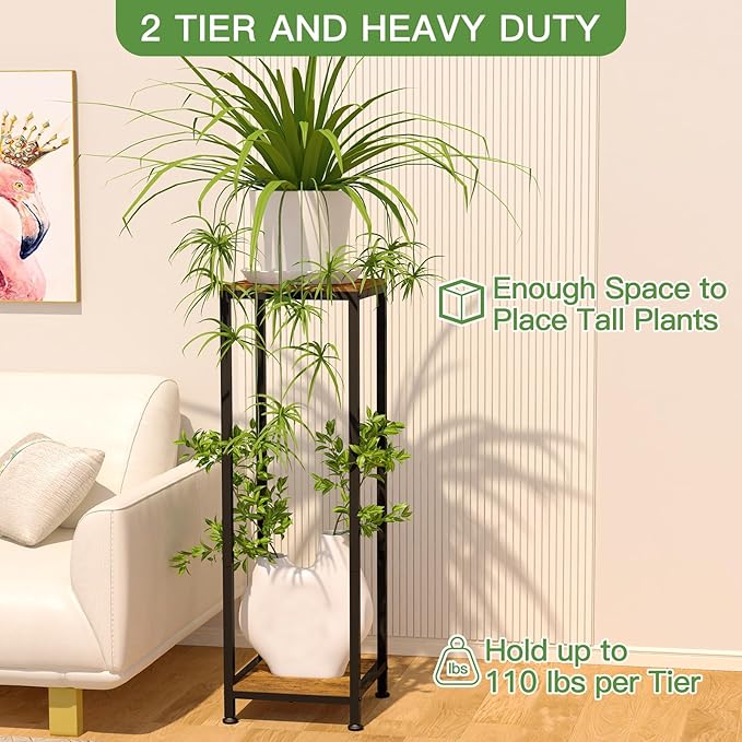 Plant Stand Indoor, Modern Corner Flower Stand - Image 3