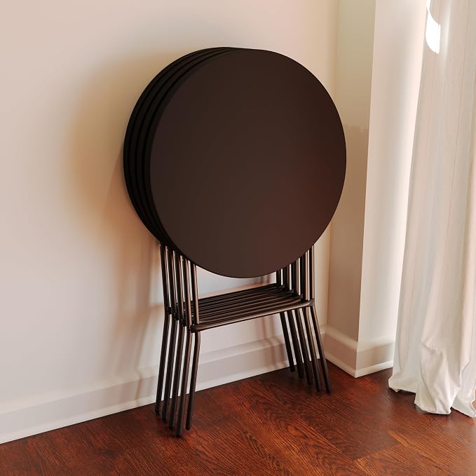 Flash Furniture Elon Round Folding Bar Height Table - Image 5
