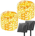 Minetom Solar String Lights, 2 Packs Total 66Ft 200 LED Solar Fairy Lights by Minetom