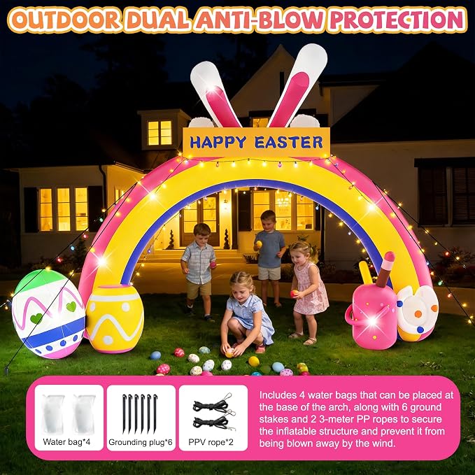 10FT Easter Inflatables Archway - Image 5