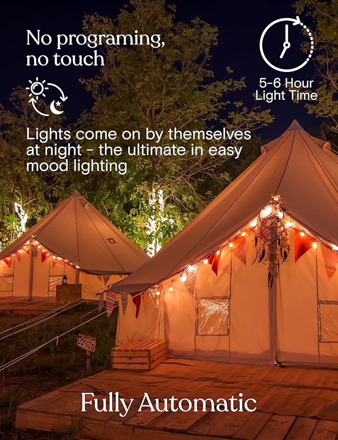 Brightech Ambience Pro – Solar Power Remote Control Outdoor String Lights - Image 5