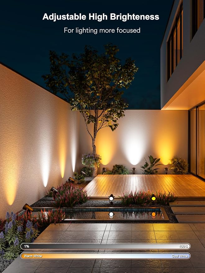 ANGELHALO Smart Landscape Spotlights, Low Voltage IP65 Waterproof Outdoor - Image 7