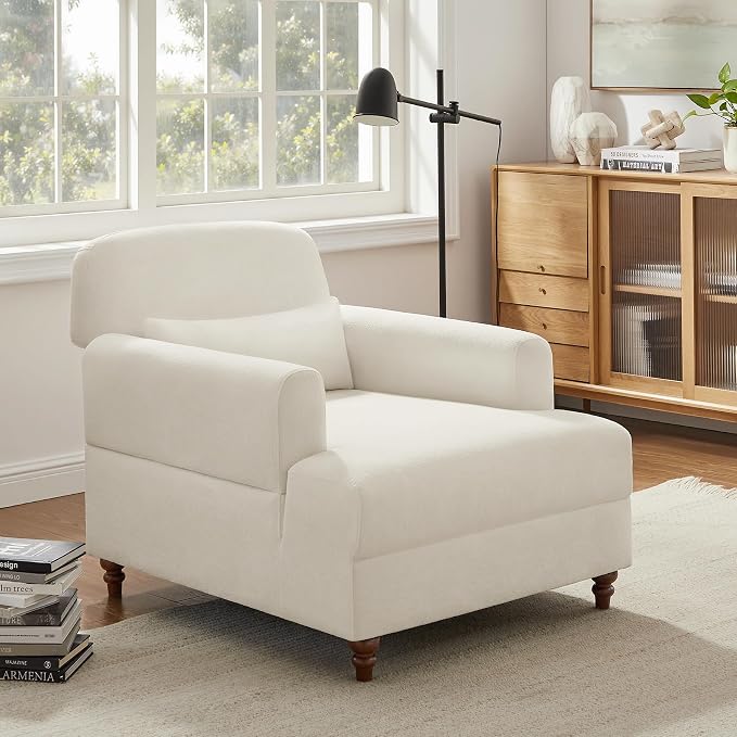 Oversized Chaise Lounge Chair Set of 2, Cloud Fluffy Chaise Sofa Recliner - Image 6