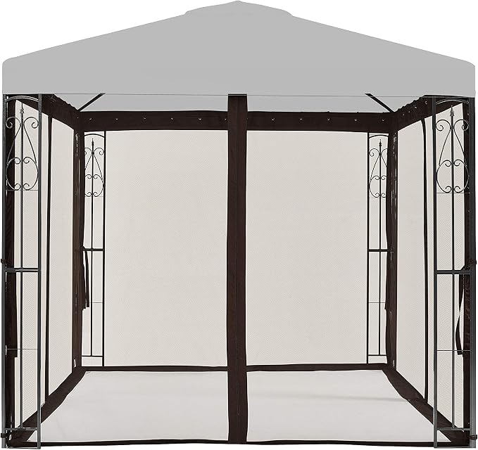 APEX GARDEN Universal 8' x 8' Gazebo Replacement Mosquito Netting by APEXGARDEN