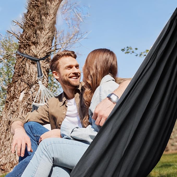 Chihee Cotton Hammock Large Soft Breathable Camping Hammock Holds Up to 660lbs - Image 2