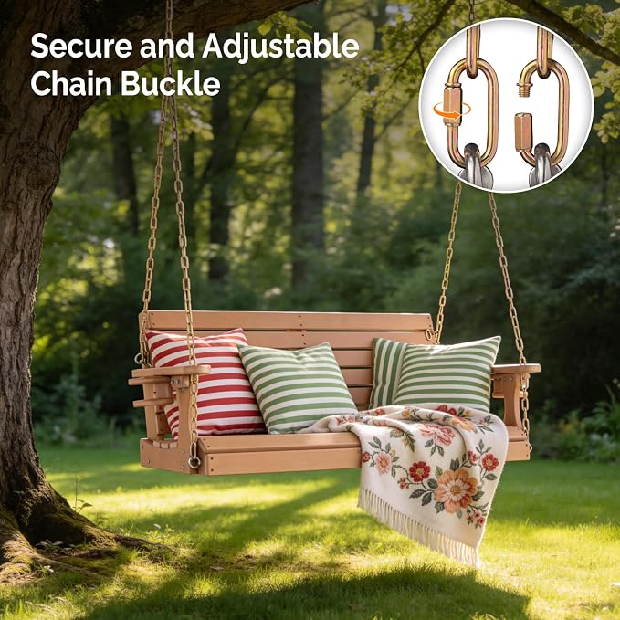 VINGLI Heavy Duty 1600 LBS HDPE Porch Swing Outdoor - Image 6