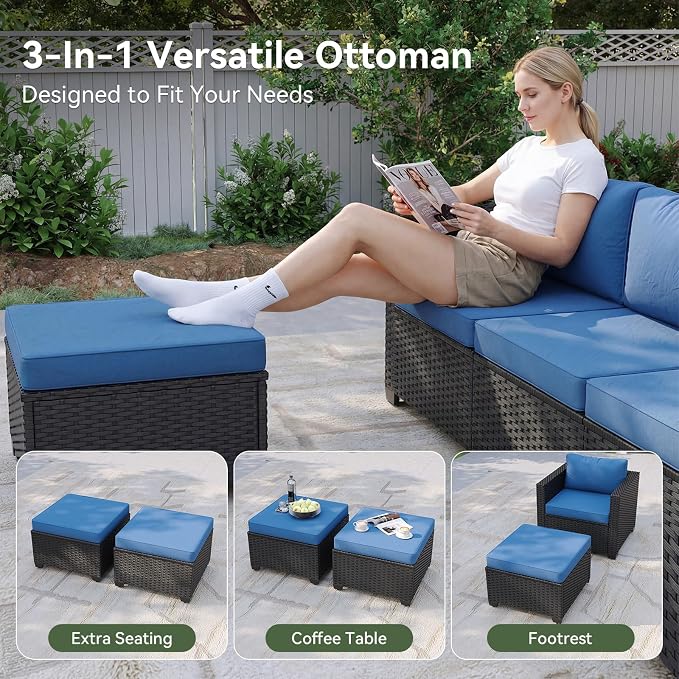 Aoxun 7 Piece Patio Furniture Set - Image 4