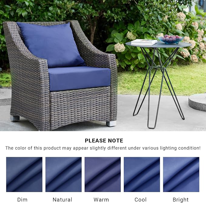 Outdoor Cushions for Patio Furniture, Outdoor Seat Cushion Set 24 x 24 x 4 Inch - Image 7