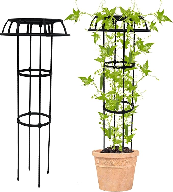 Garden Trellis for Climbing Plants Outdoor, 41.3 Inch Mushroom Top Trellis for by Unknown