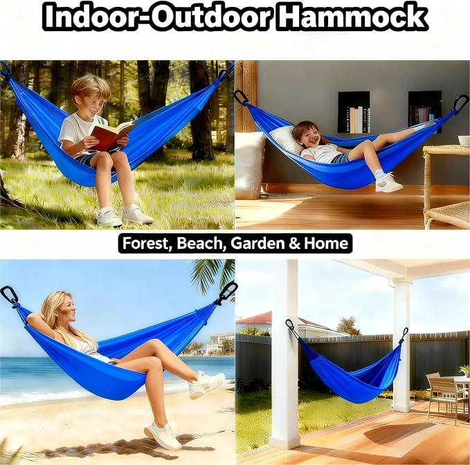 2Pack Hammocks| Camping Hammock | Portable Outdoor Hammock Set | - Image 8