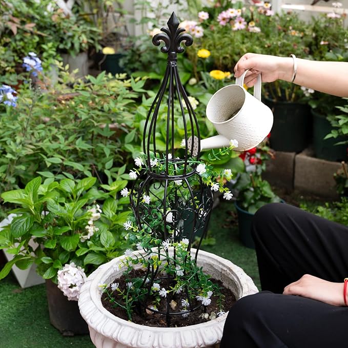 Obelisk Metal Garden Trellis for Climbing Plants - Image 5