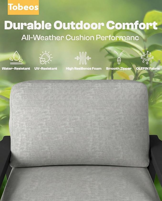 Patio Furniture Set, HDPE Outdoor Sofa Set - Image 4