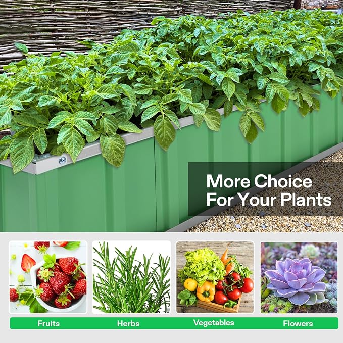 VIVOSUN 3-Tier Metal Raised Garden Bed, Vegetables and Herbs - Image 7
