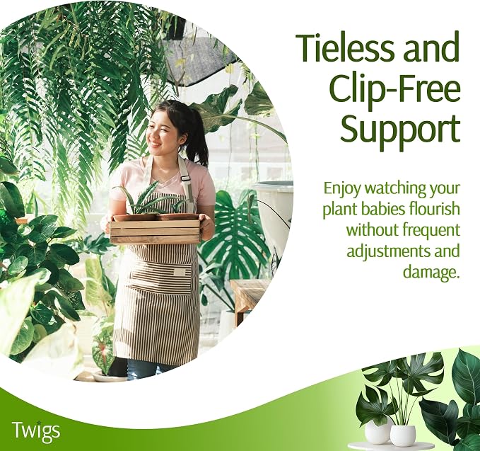 Stackable Plant Support Stakes, Indoor & Outdoor Houseplant Stem Support - Image 3