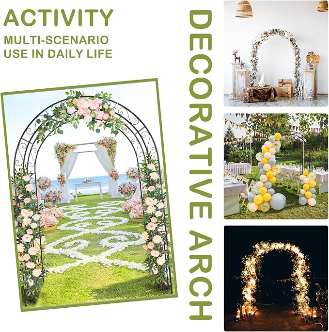 Outvita 7FT Garden Arch Arbor - Image 2