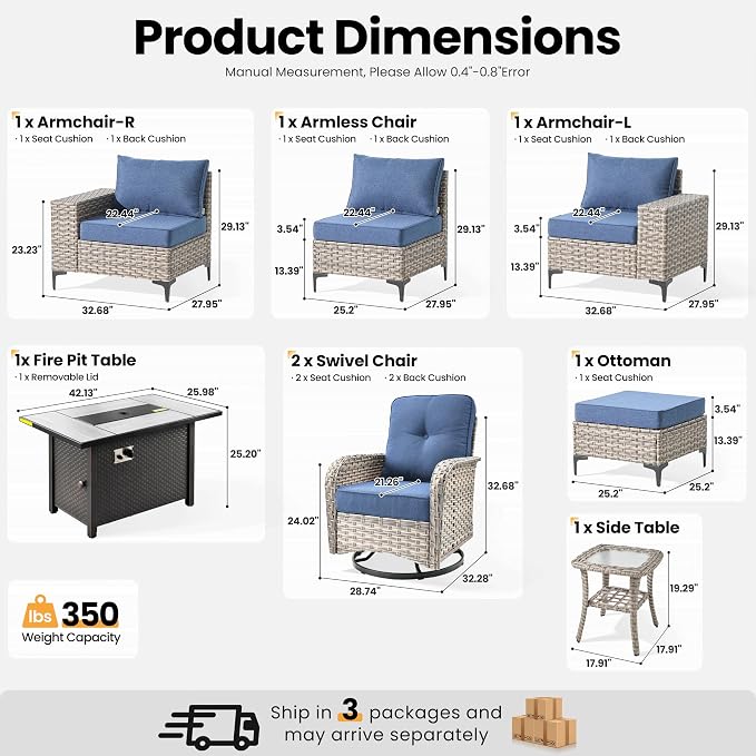 ovios 8-Piece Patio Furniture Set - Image 8