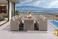 PURPLE LEAF 7 Pieces Patio Dining Furniture Set Modern Outdoor Furniture Set by PURPLELEAF